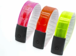 49°N 4-LED Reflective Snap On Band